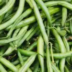 a heap of green runner beans