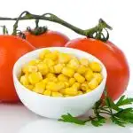 tomatoes and corn-grains-on-bowl